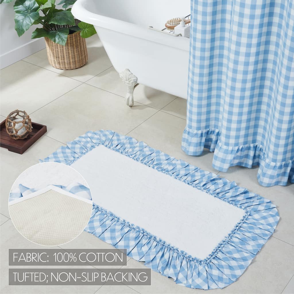 Annie Buffalo Blue Check Bathmat 27x48