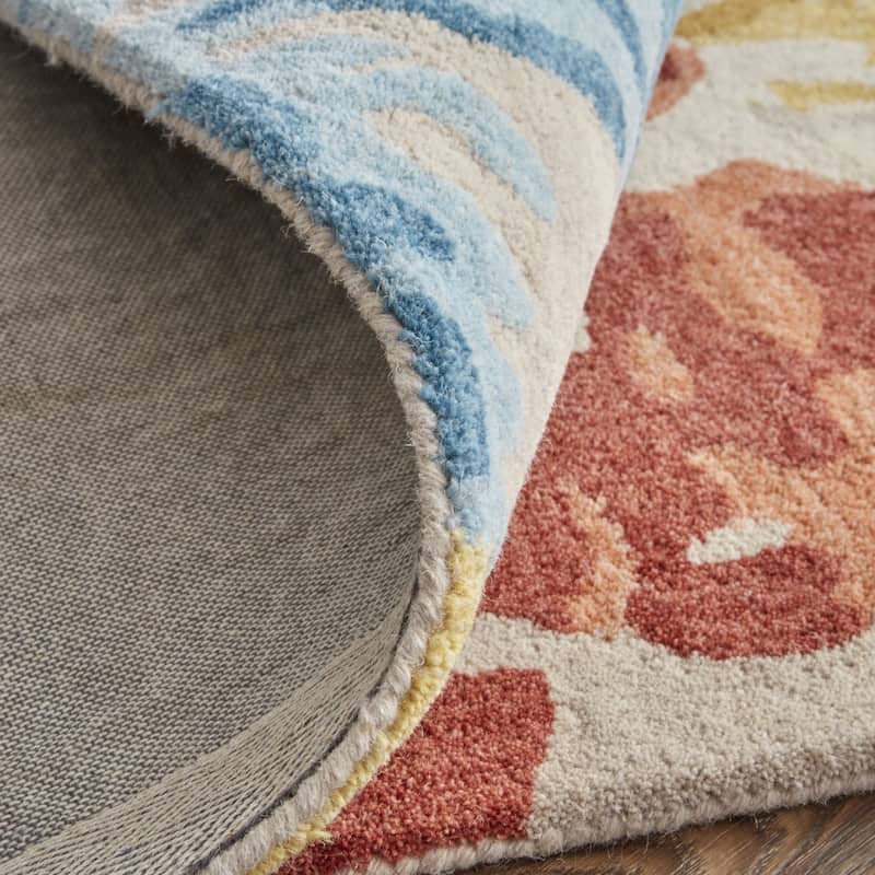 Xuboz Abstract Stain Resistant Area Rug By HomeRoots - 4' x 6'