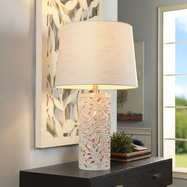 Leaf design table lamp top