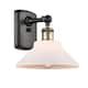 Option Black Antique Brass / Matte White