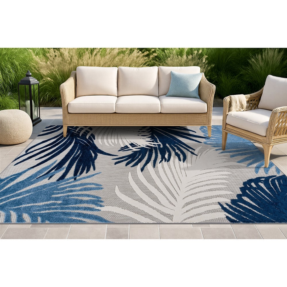 Marbella Contemporary Boho Indoor/Outdoor Area Rug