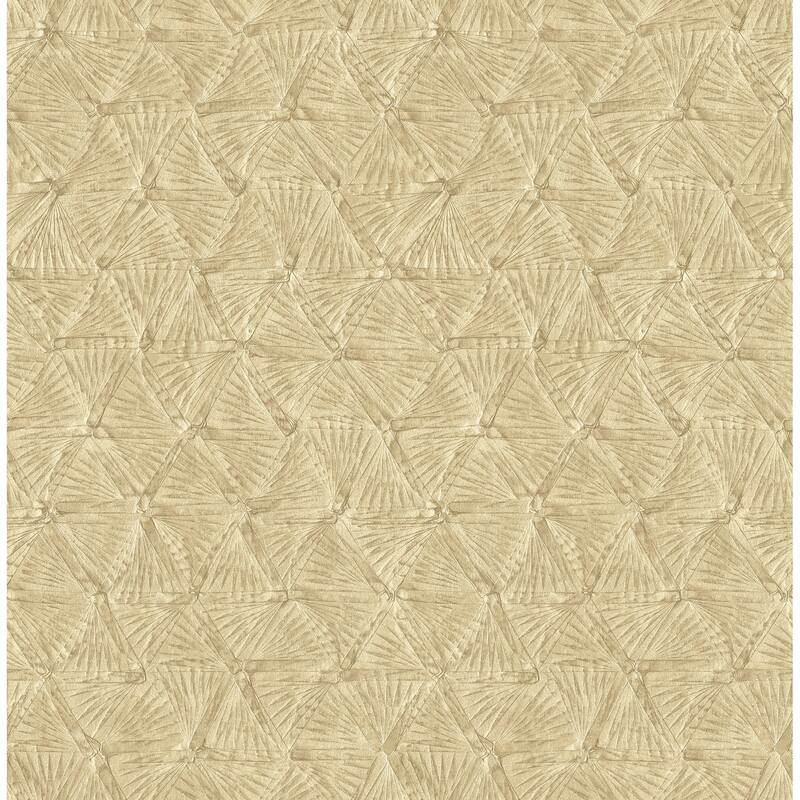A-Street Prints Wright Gold Textured Triangle Wallpaper