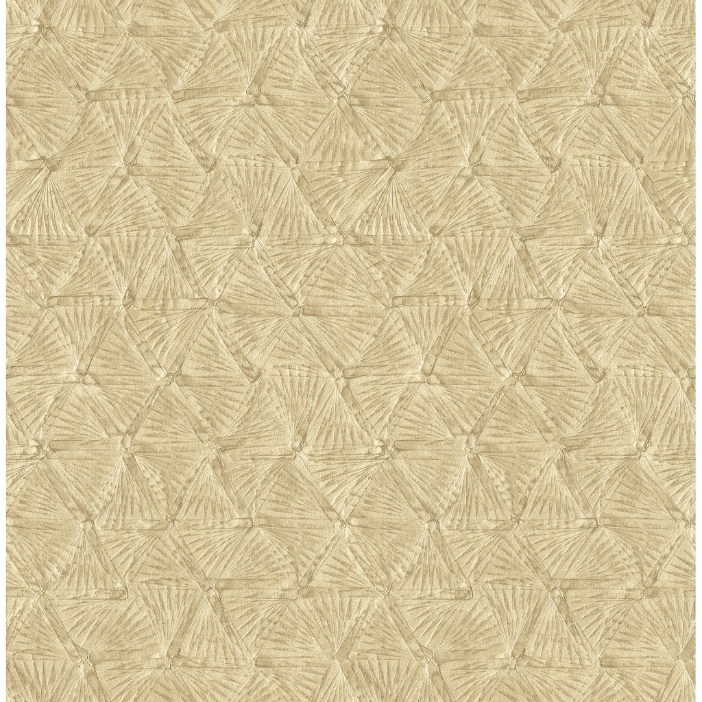 A-Street Prints Wright Gold Textured Triangle Wallpaper