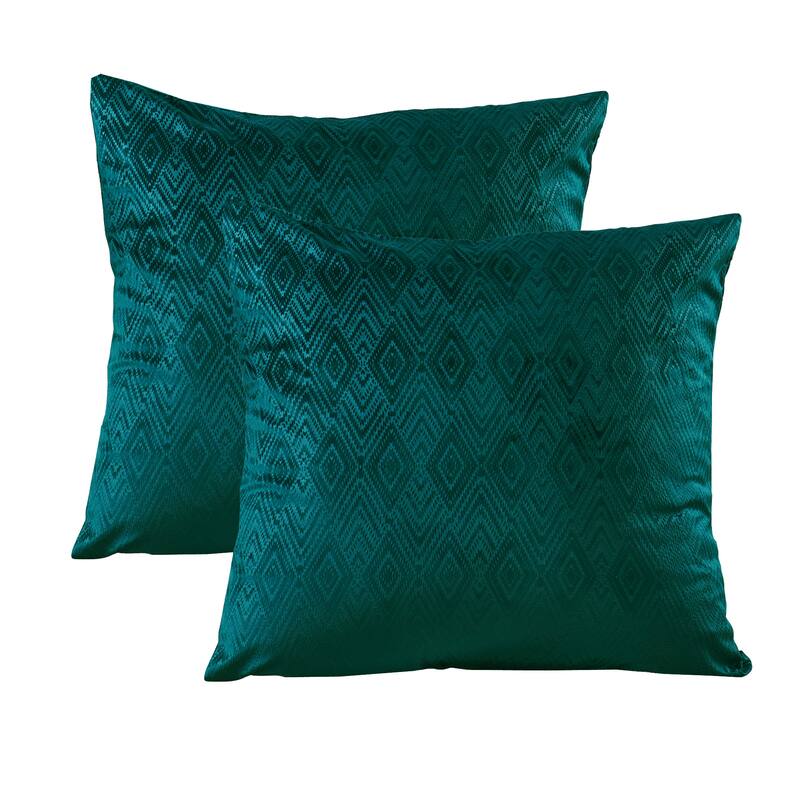 Tonopah Ikat Velvet Throw Pillow Cover Set, NO INSERT