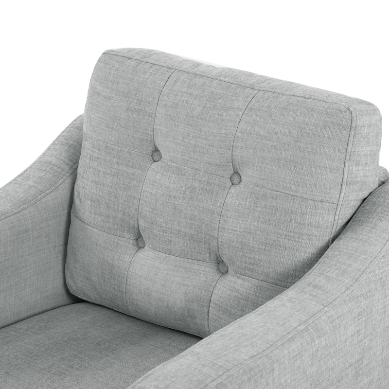 SAFAVIEH Couture Nathaniel Tufted Back Accent Chair - 32"W x 32"D x 34"H