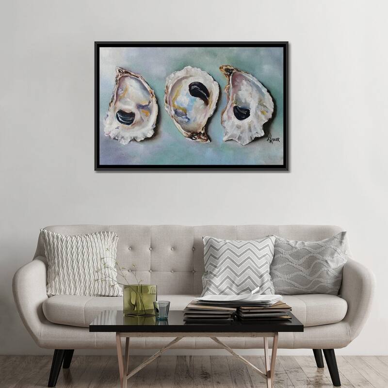 iCanvas "Bay Oyster Shells" by Kristine Kainer Framed Canvas Print