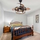 preview thumbnail 5 of 13, Bella Depot 42" Rustic Retractable Ceiling Fan with Light and Remote 6-Speed Reversible Caged Fan