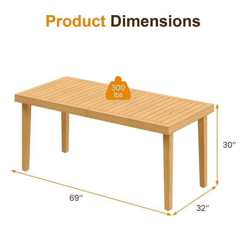 Acacia Outdoor Dining Table