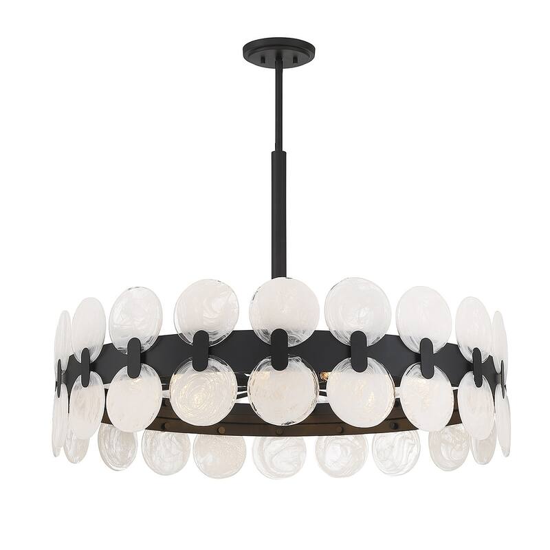Savoy House 1-3722-10 Boca 10 Light 36" Wide Drum Chandelier