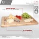 preview thumbnail 3 of 7, STYLISH 17 inches Large and Thick Bamboo Cutting Board with Juice Groove - 16.75" x 11"