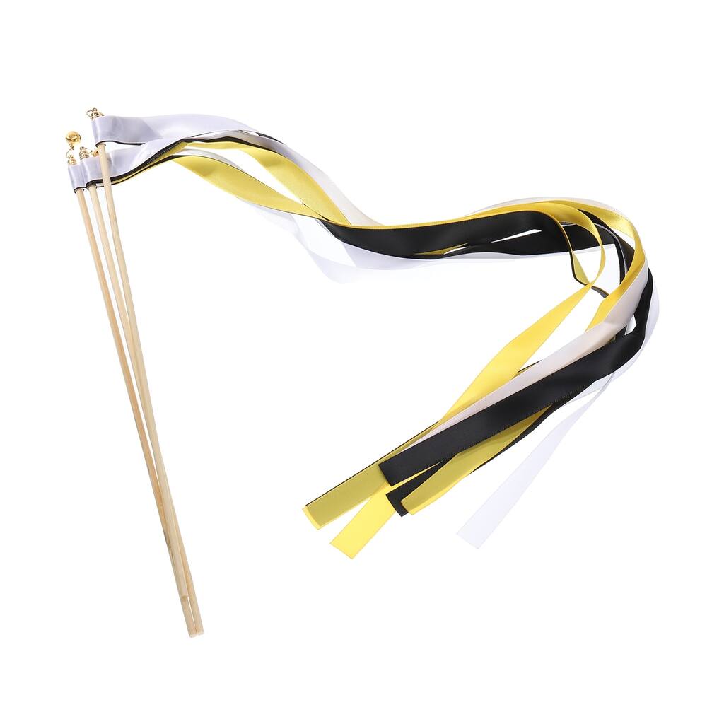 15Pcs Wedding Ribbon Sticks Party Ribbon Streamers Sticks