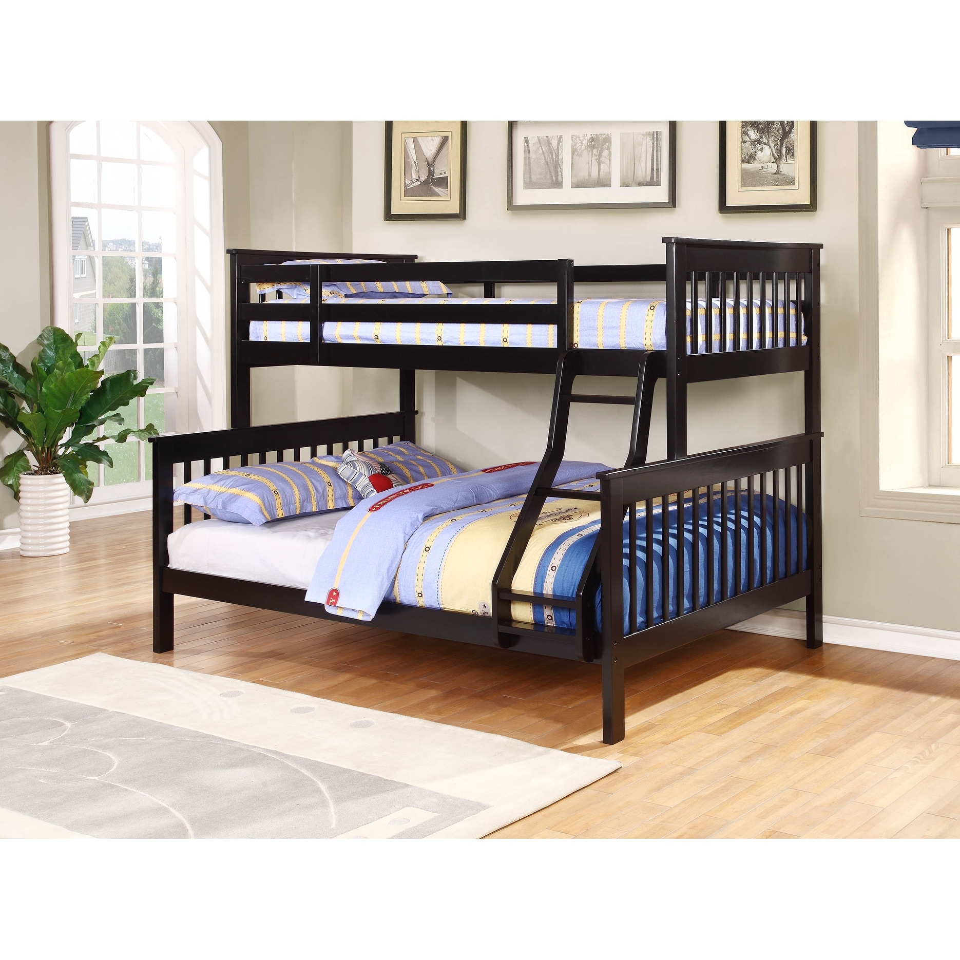 Chapman Transitional Wood Frame Bunk Bed-image