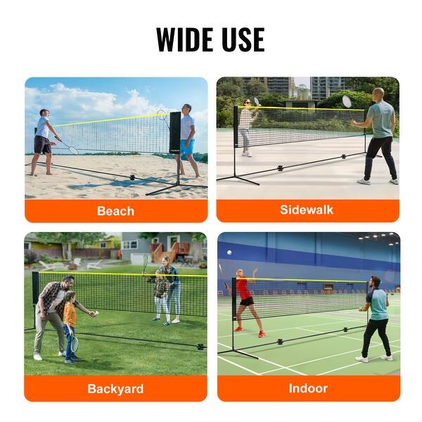 25FT Badminton Taining Net,Nylon Baided Mesh Potable