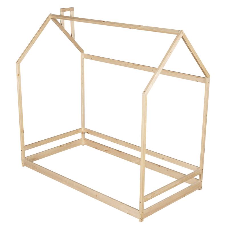 Twin Size House Bed Wood Bed