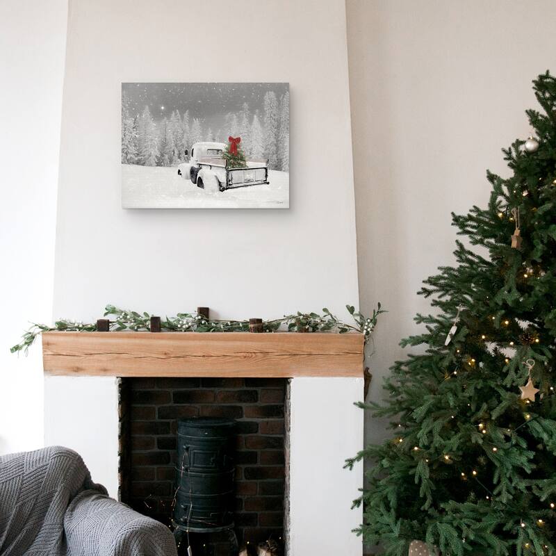 Holly Jolly Christmas by Lori Deiter Canvas Art Print