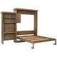 preview thumbnail 8 of 29, Queen Size Murphy Bed Folding Hideaway Wall Bed w/ Storage Shelves