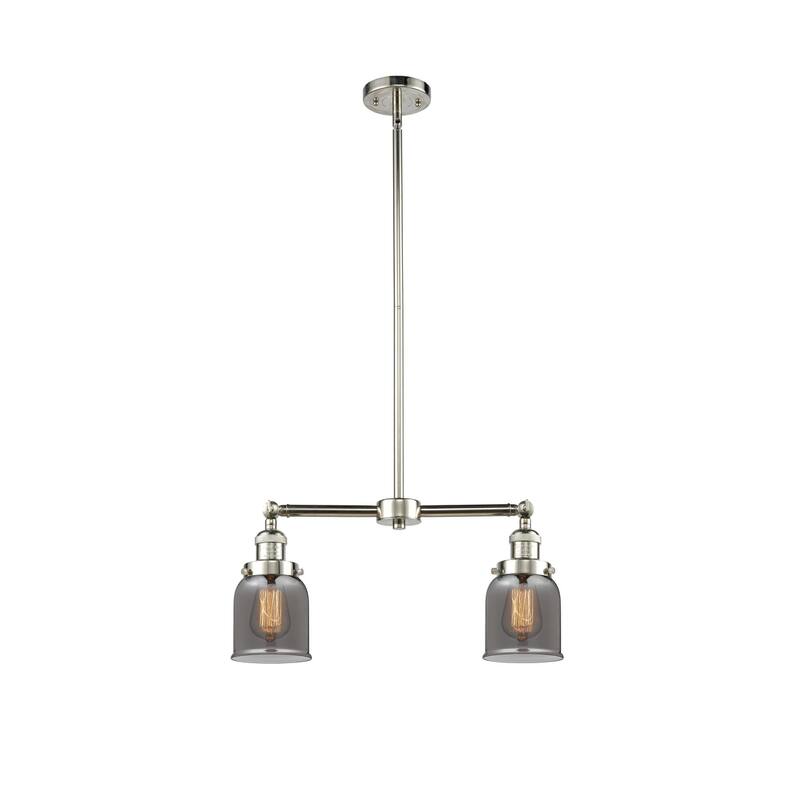 Innovations Lighting Small Bell 2 Light 21" Wide Linear Chandelier