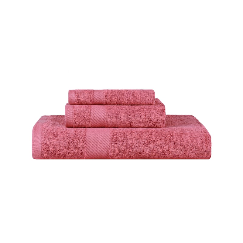 Luxury Egyptian Cotton Solid 3 Piece Bath Towel Set by Superior