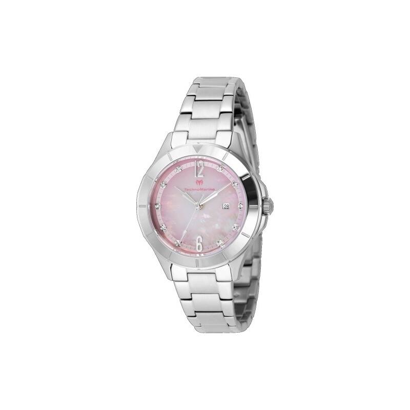 Technomarine Women's TM-826006 LUNA Quartz 3 Hand Pink, White Dial Watch - Pink