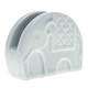 preview thumbnail 1 of 3, Novica Handmade Dapper Elephant Celadon Ceramic Card Holder