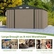 preview thumbnail 31 of 50, Patiowell 10' x 12' &10' x 14' Metal Outdoor Storage Shed with Floor Frame for Garden, Backyard, Patio