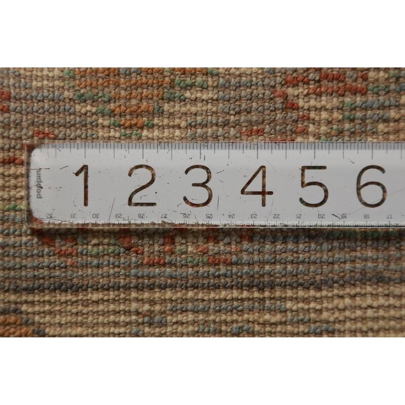 Hand Knotted Oriental 100% Wool Carpet Transitional All-Over Greys & Charcoal Oushak Area Rug - 13' 4'' X 9' 11''