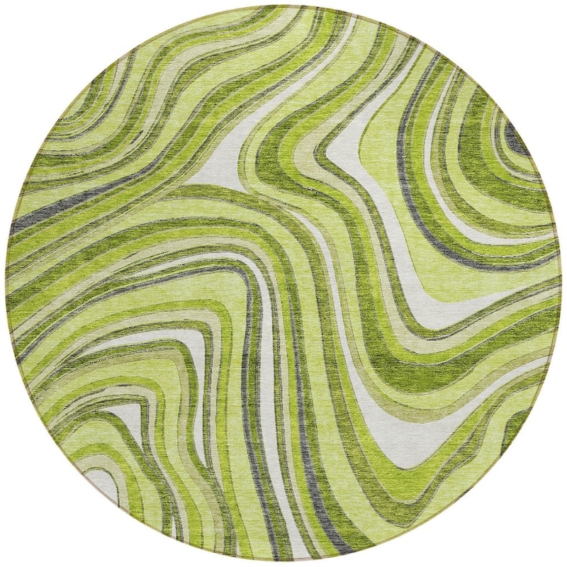 HomeRoots Abstract Transitional Rectangle Outdoor Rug