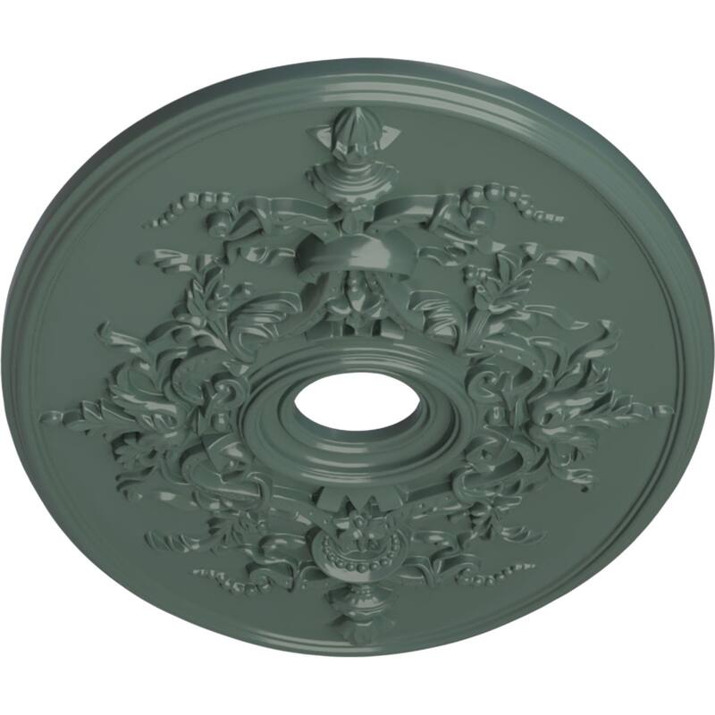 30 3/4"W x 21/14"H x 3 7/8"ID x 1 5/8"P Alexa Ceiling Medallion