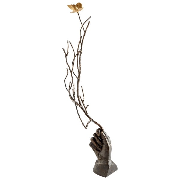 Cyan Design 09572 Dorothy Iron Butterfly Statue - Rustic Bronze