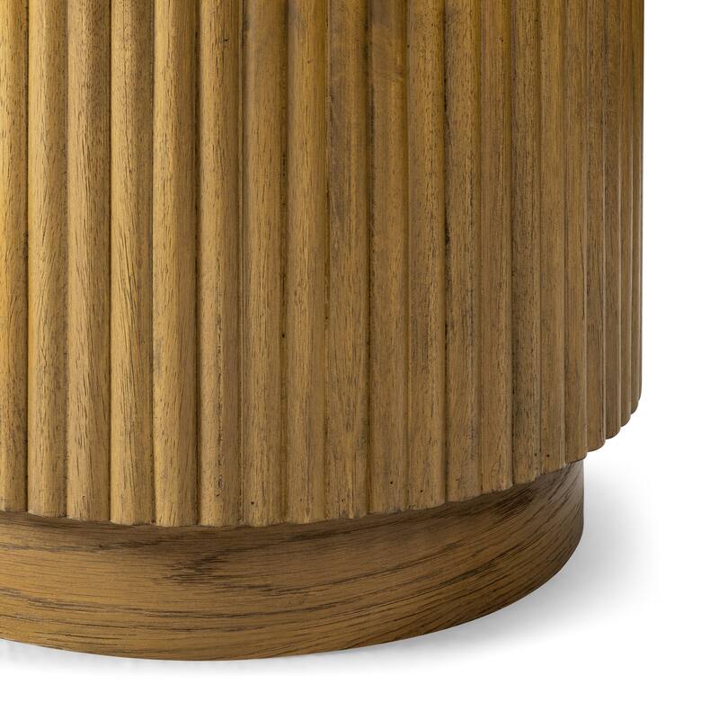 Maven Lane Dallas Round Wooden Side Table