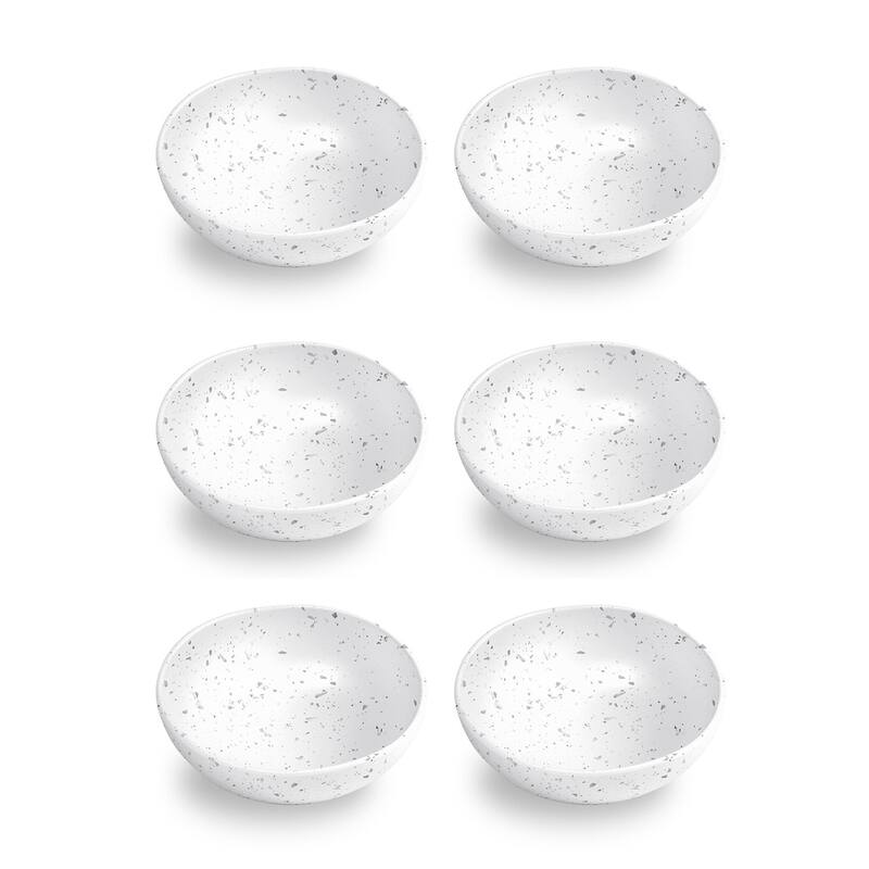 Abode Homewares Terrazzo Merge Bowl - White - 7" - Set of 6 - 6 Piece