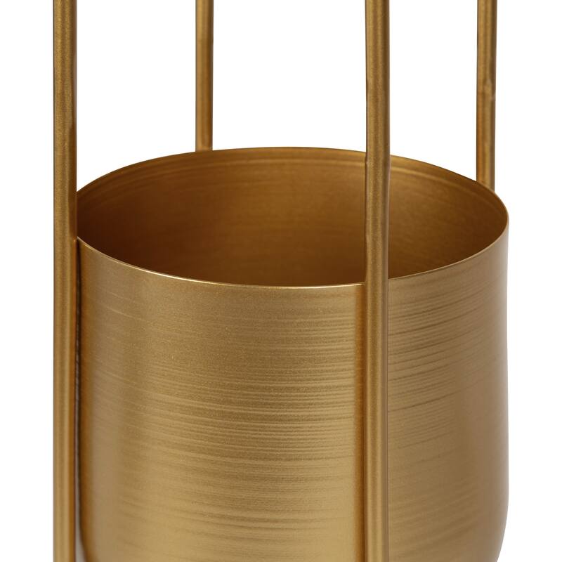 Kate and Laurel Nobrey Metal Hanging Planter Set - 2 Piece
