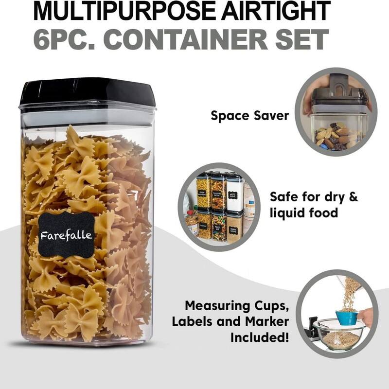 Airtight Food Storage Container (Set of 6) On Sale Bed Bath & Beyond 39099452