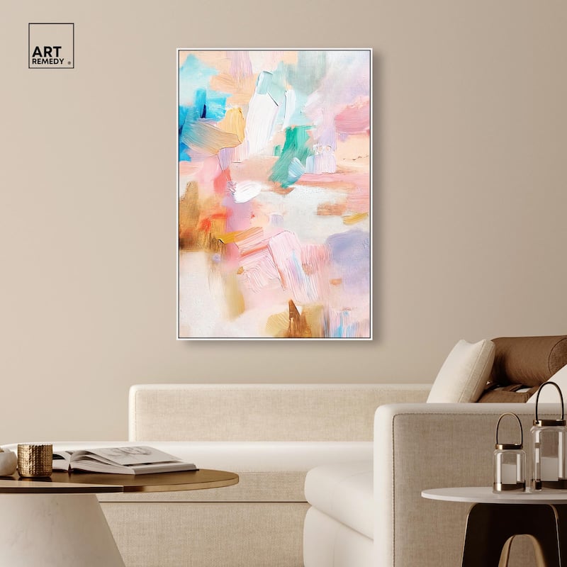 Rose Quartz II Canvas by Art Remedy