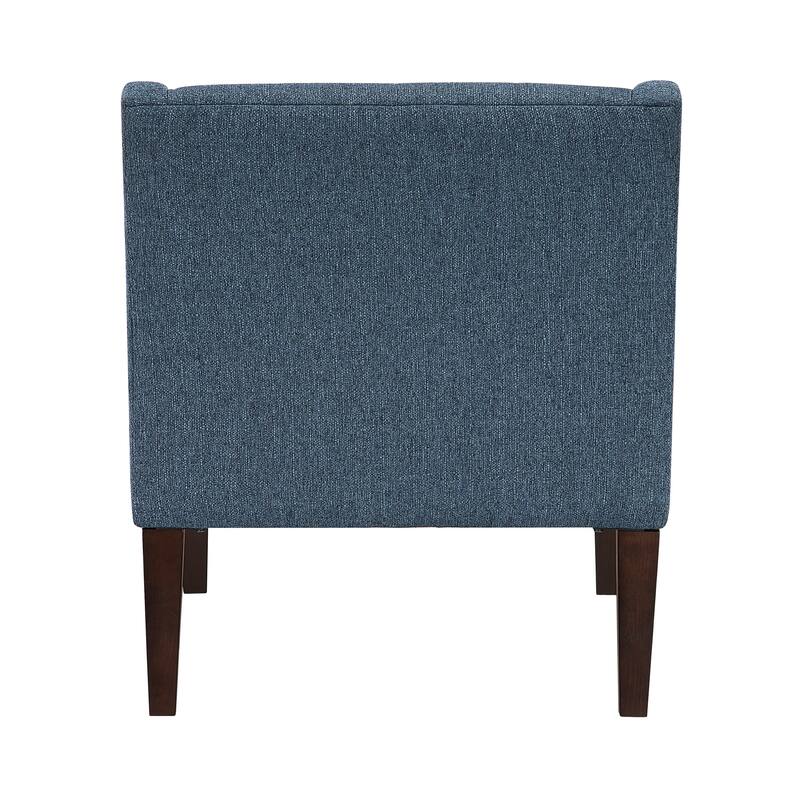 Laertes 26" Textured Fabric Accent Chair - Button-Tufted Chair Back