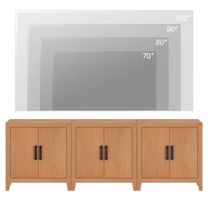 WAMPAT Farmhouse Buffet Cabinet , Versatile Sideboard for Kitchen, Dining & Living Room