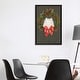 preview thumbnail 12 of 10, iCanvas "Festive Wreath White Cat" by Kim Haskins Framed