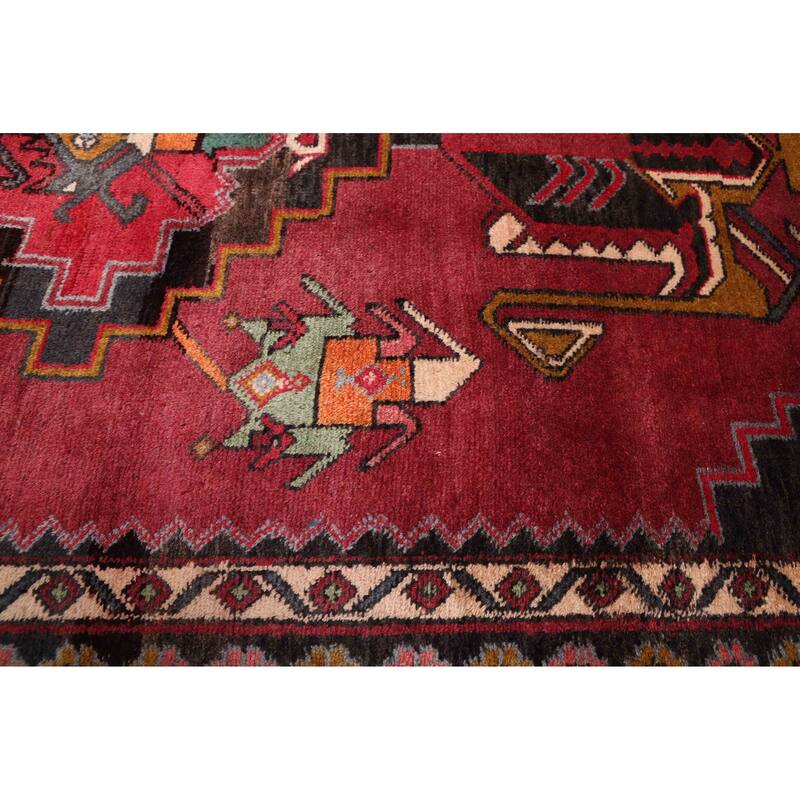 ECARPETGALLERY Hand-knotted Konya Anatolian Burgundy Wool Rug - 3'5 x 12'10