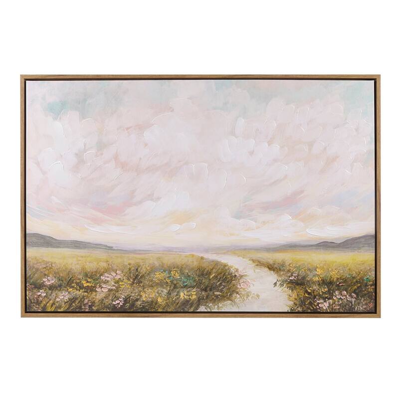 Gracie Mills Louise Tranquil Sorbet Sky Gel Coat Canvas
