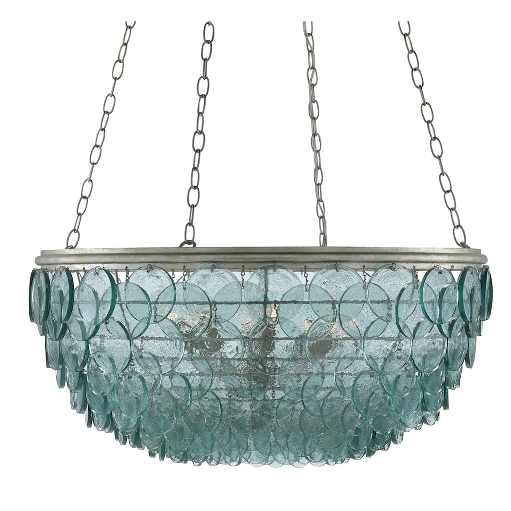 Currey & Company Quorum Small Chandelier - 17"h x 32.5"dia