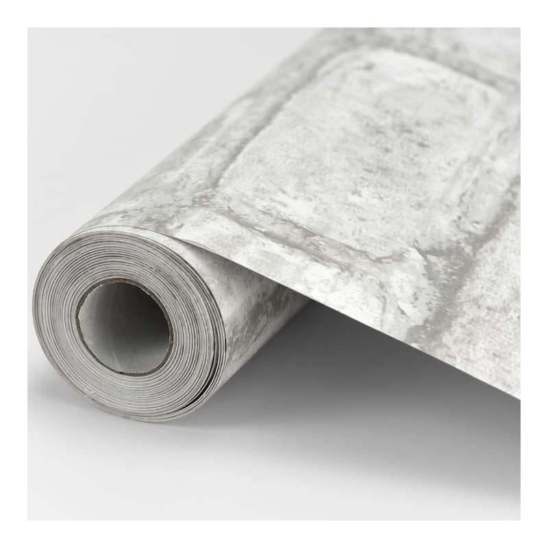 InHome White Denver Brick Peel & Stick Wallpaper - 198in x 20.5in x 0.025in