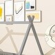 preview thumbnail 4 of 6, Twin Floor Bed with Guardrails Door and Slats Wooden Frame for Kids Room