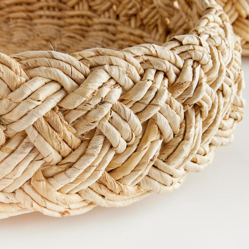 Abaca French Braided Baskets Bowls - Baskets Bowls