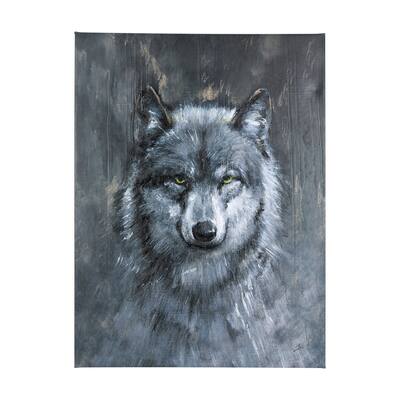 Animal Portrait II (Wolf) (30 x 40) Canvas Art Print