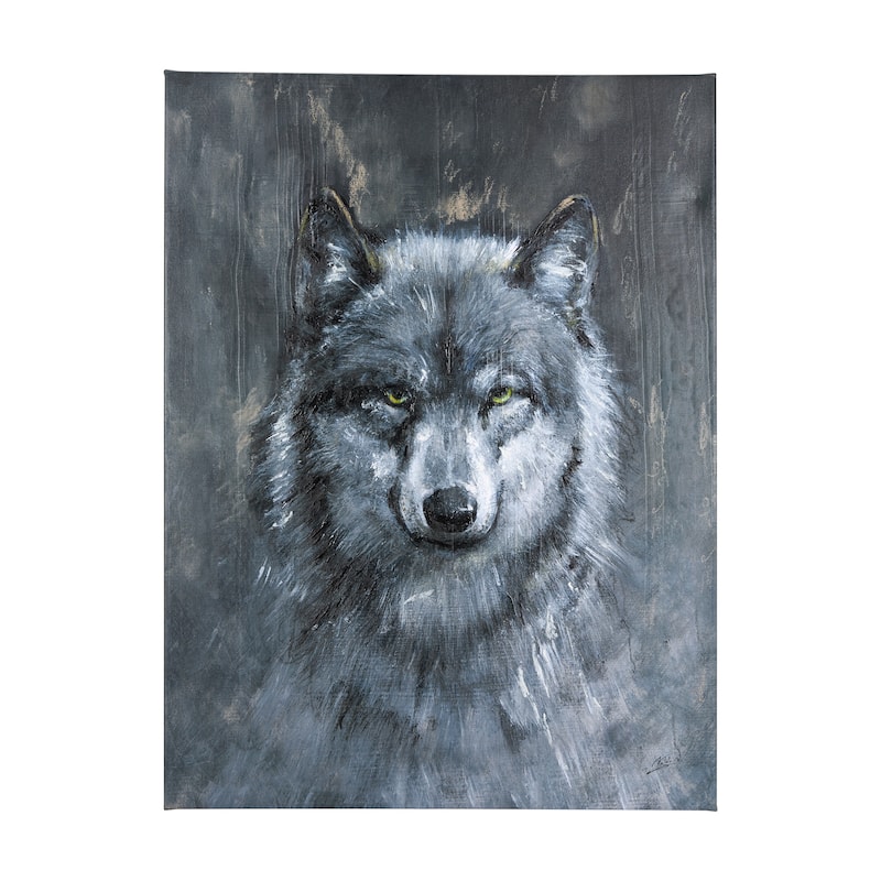 Animal Portrait II (Wolf) (45 x 60) Canvas Art Print - Large