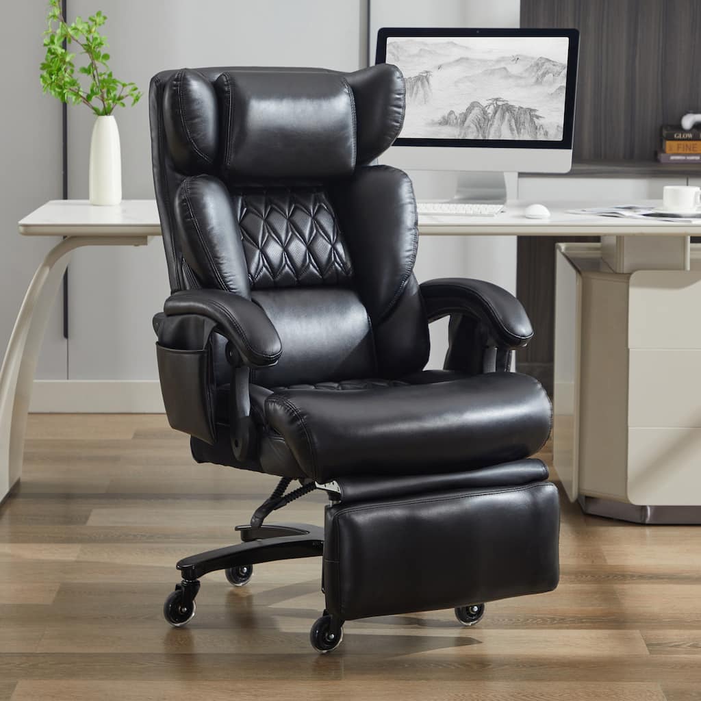Large Computer Desk Chair,360 Swivel Office Chair With High Back,400 Lbs