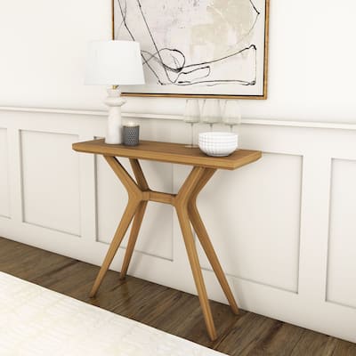 Plank and Beam Verso Solid Wood Console Table - 36"