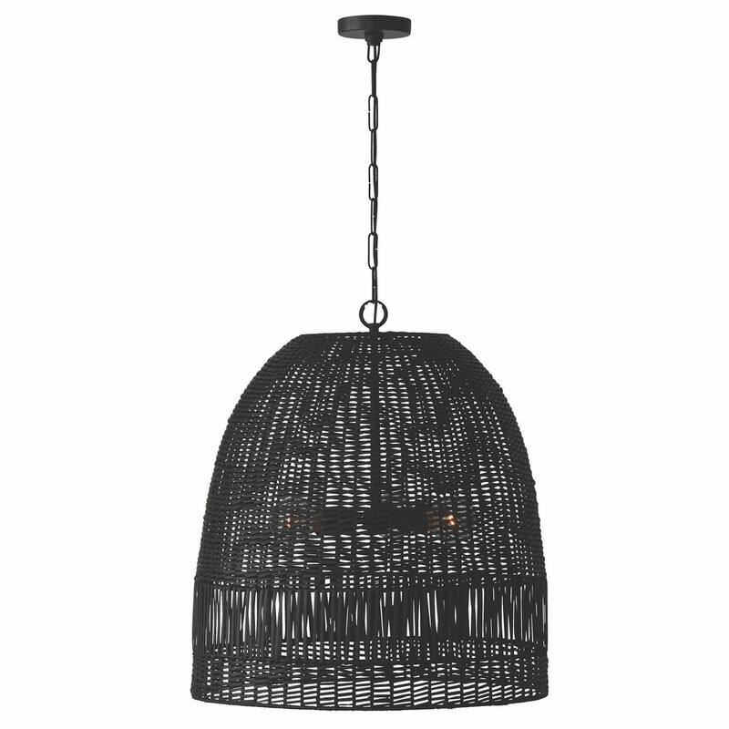 Naomi 3-light Hanging Pendant - Matte Black