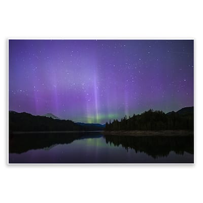Stupell Luminous Purple Northern Lights Wall Plaque Art Design By Nancy Crowell