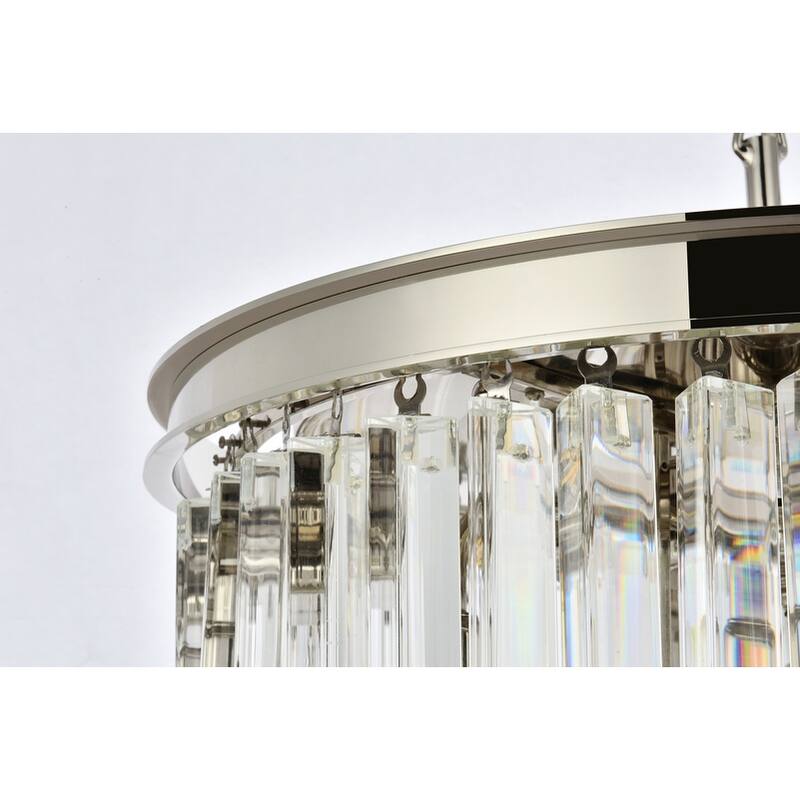 Royce Edge 6-Light Polished Nickel Pendant